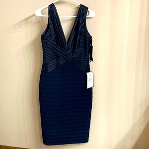 NWT Betsy & Adam Navy Blue Dress